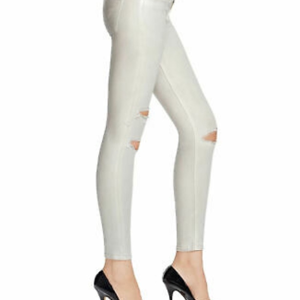 New Hudson metallic skinny jeans